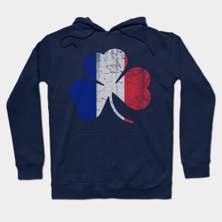 France Flag French Shamrock Irish St Patricks Day Hoodie